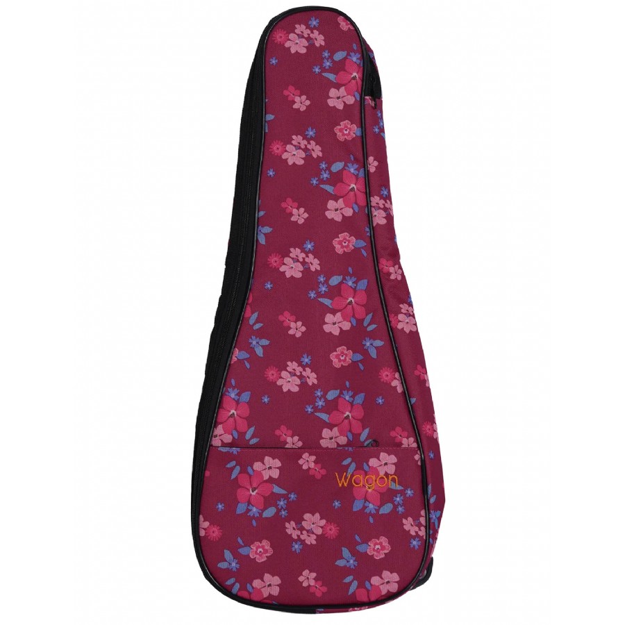 Wagon Case 03 Serisi 03-UKL Hibiskus Pembe Soprano Ukulele Taşıma Çantası