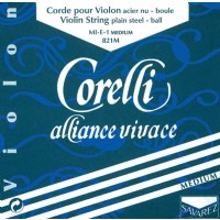 Savarez Corelli Alliance Medium Violin Strings Mi (E) Ball - Tek Tel