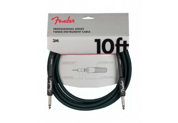 Fender Deluxe Series Instrument Cable Sherwood Green - 3 metre - Enstrüman Kablosu