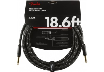 Fender Deluxe Series Instrument Cable Black Tweed - 5.5 metre - Enstrüman Kablosu