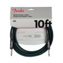 Fender Deluxe Series Instrument Cable Sherwood Green - 3 metre