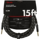 Fender Deluxe Series Instrument Cable Black Tweed - 4.5 metre