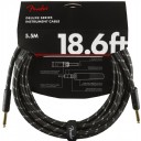 Fender Deluxe Series Instrument Cable Black Tweed - 5.5 metre