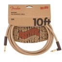 Fender Festival Hemp Instrument Cables 3 metre açılı - Natural