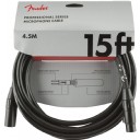 Fender Professional Series Microphone Cable 4.5 metre - Black