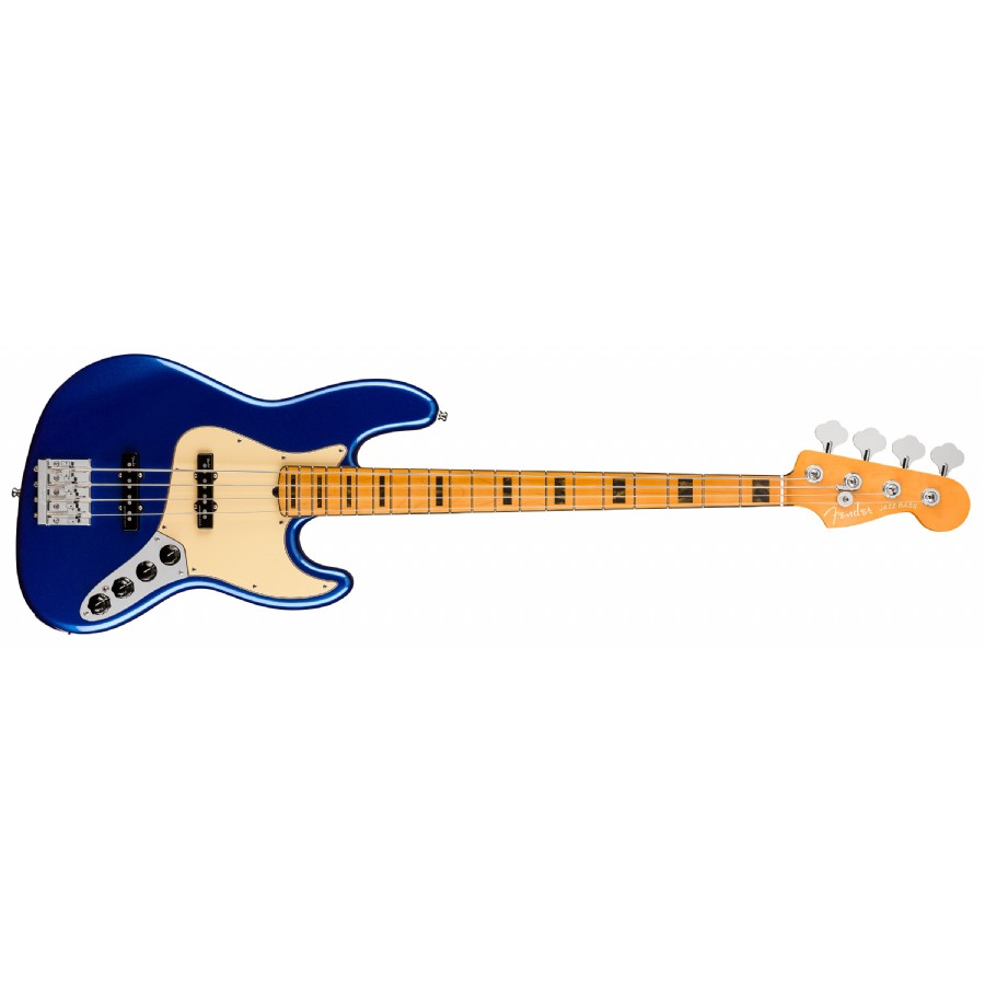 Fender American Ultra Jazz Bass Cobra Blue - Maple Bas Gitar