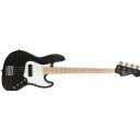 Squier Contemporary Active Jazz Bass HH Flat Black - Maple