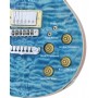Aria Pro II PE480 SEBL - See-through Emerald Blue Elektro Gitar