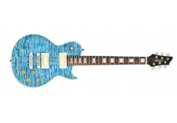 Aria Pro II PE480 SEBL - See-through Emerald Blue - Elektro Gitar