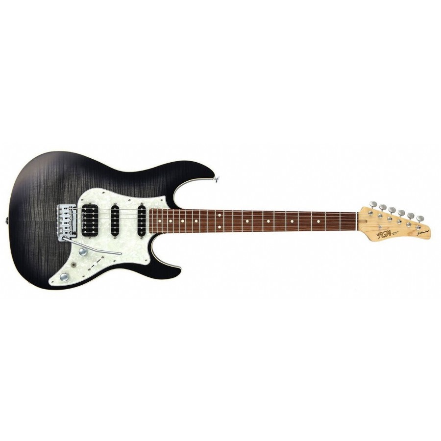 Fujigen Odyssey JOS-FM-G TKS – Transparent Black Sunburst Elektro Gitar