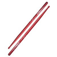 Zildjian Z5B 5B Wood Tip Hickory Drumsticks Naylon Red