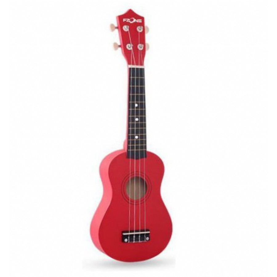 Fzone FZU002 RED Soprano Ukulele Çantalı