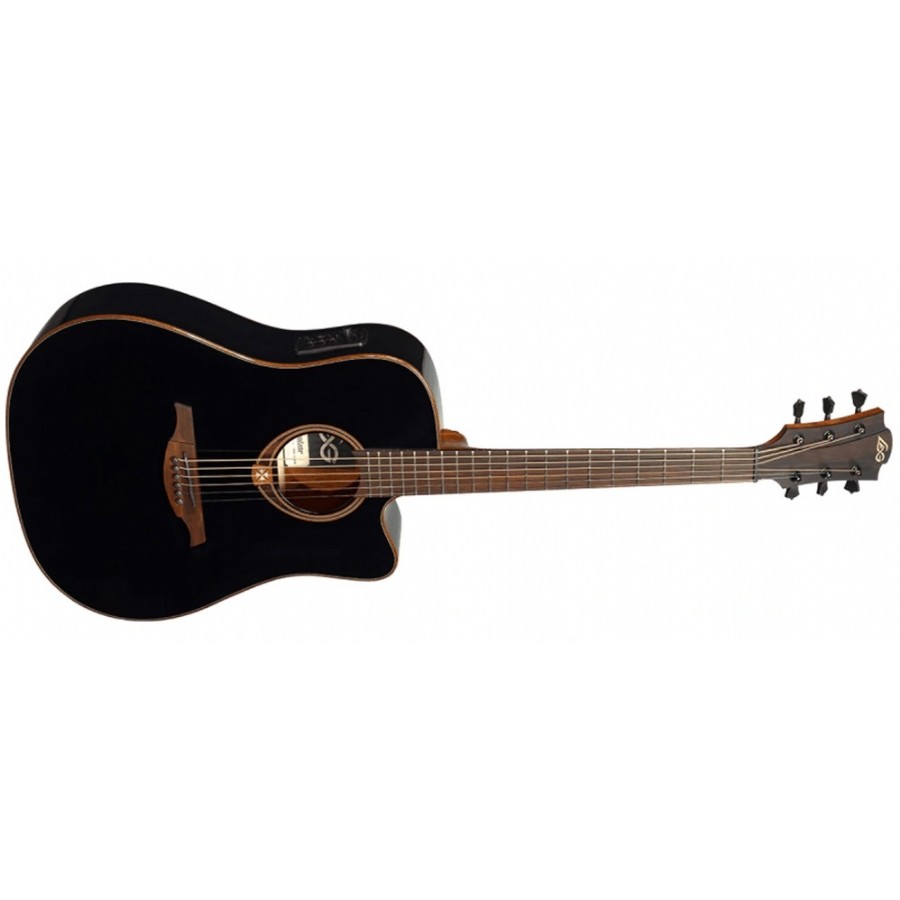 LAG GLA T118DCE Tramontane Black Elektro Akustik Gitar