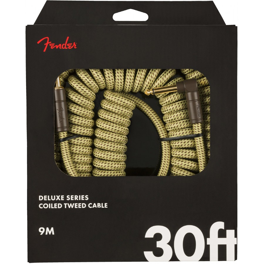 Fender Deluxe Series Coil Cable, Tweed, 30 Tweed Enstrüman Kablosu (9m)