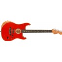 Fender American Acoustasonic Stratocaster Dakota Red - Ebony