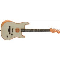 Fender American Acoustasonic Stratocaster Transparent Sonic Blue - Ebony
