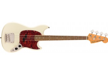 Squier Classic Vibe 60s Mustang Bass Olympic White - Indian Laurel - Bas Gitar
