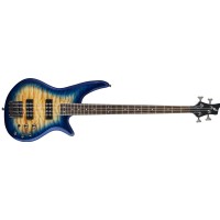 Jackson JS Series Spectra Bass JS3Q Amber Blue Burst - Laurel