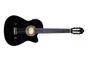 Valencia VC104TCE Black - Elektro Klasik Gitar