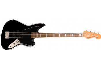 Squier Classic Vibe Jaguar Bass Black - Indian Laurel - Bas Gitar