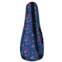 Wagon Case 03 Serisi Concert Hibiskus Mavi Concert Ukulele Çantası