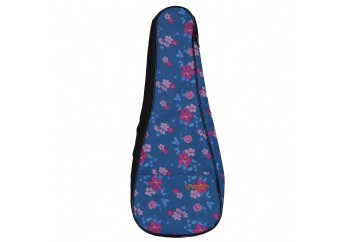 Wagon Case 03 Serisi Concert Hibiskus Mavi - Concert Ukulele Çantası