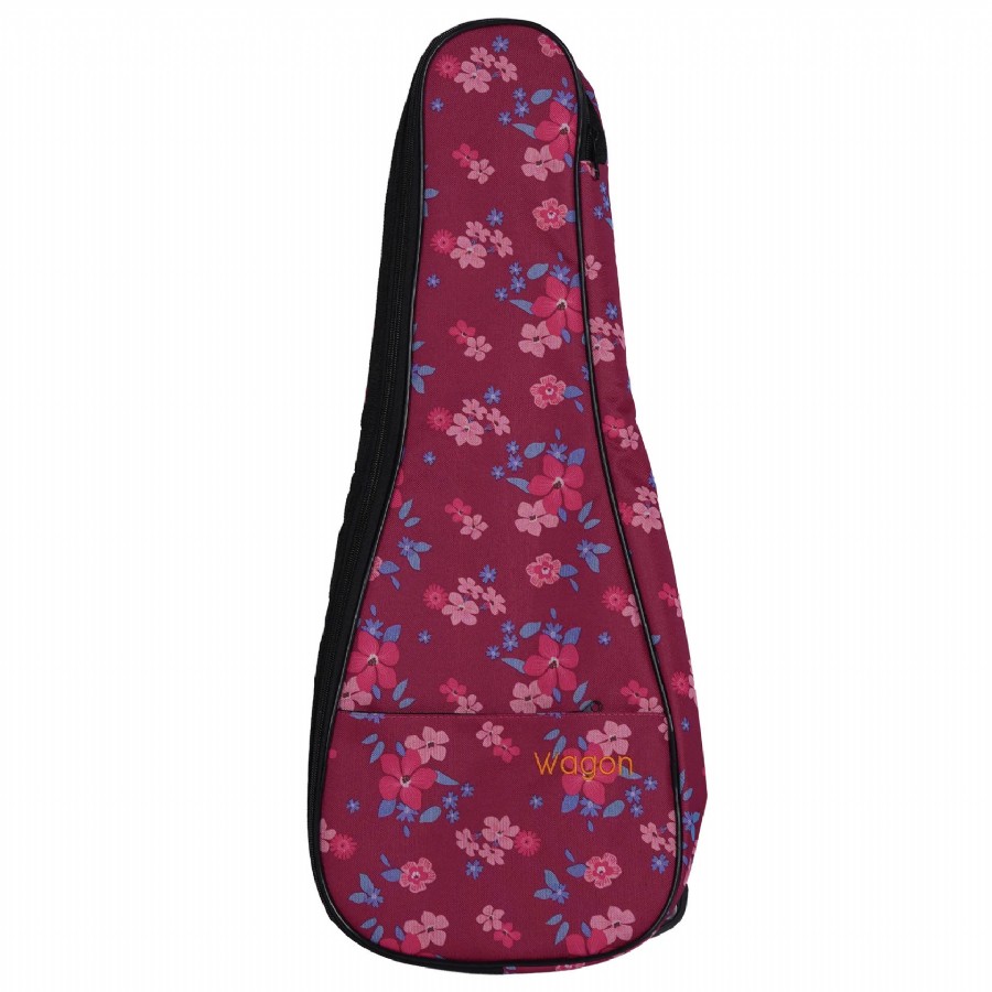 Wagon Case 03 Serisi Concert Hibiskus Pembe Concert Ukulele Çantası