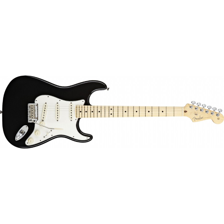 Fender American Standard Stratocaster Black Maple Elektro Gitar