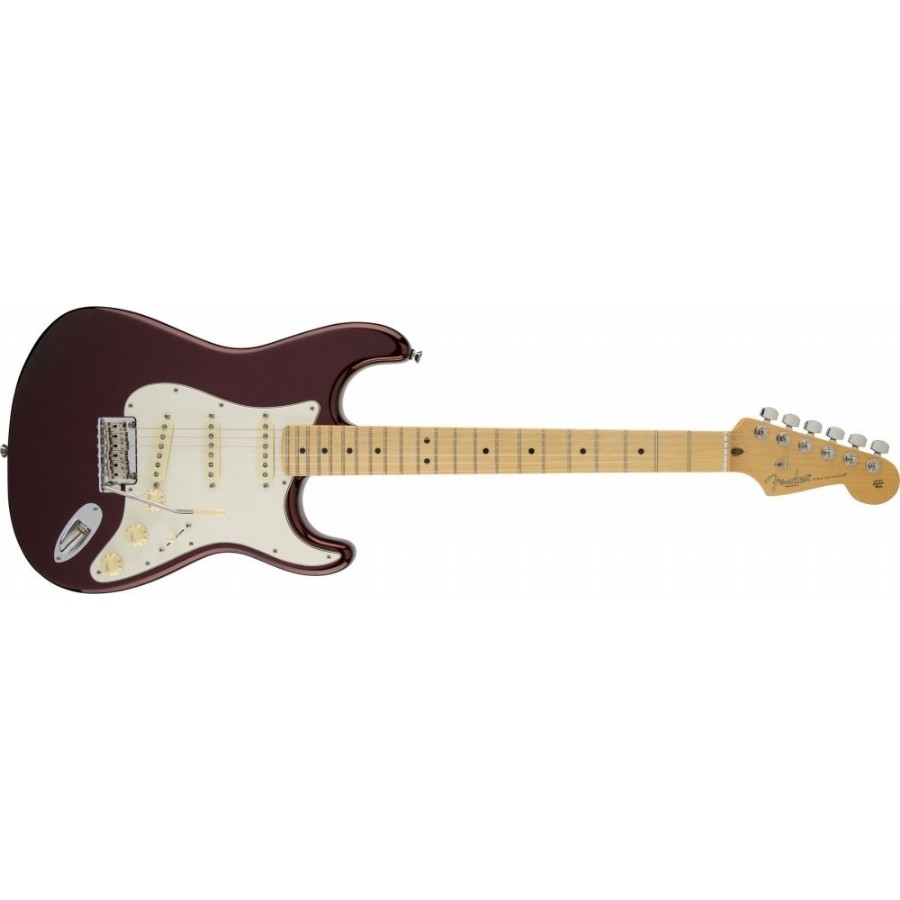 Fender American Standard Stratocaster Bordeaux Metallic - Maple Elektro Gitar