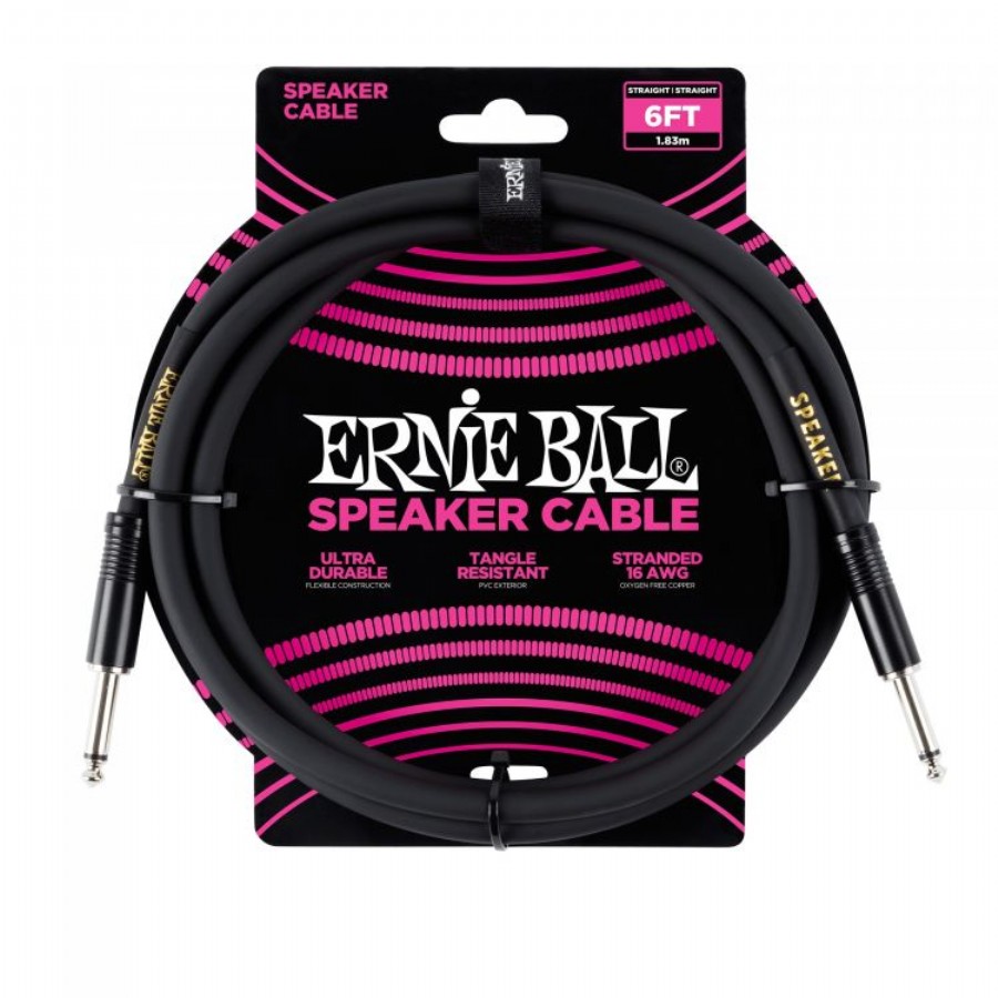 Ernie Ball P06072 6ft Speaker Cable Hoparlör Kablosu (1,83 metre)
