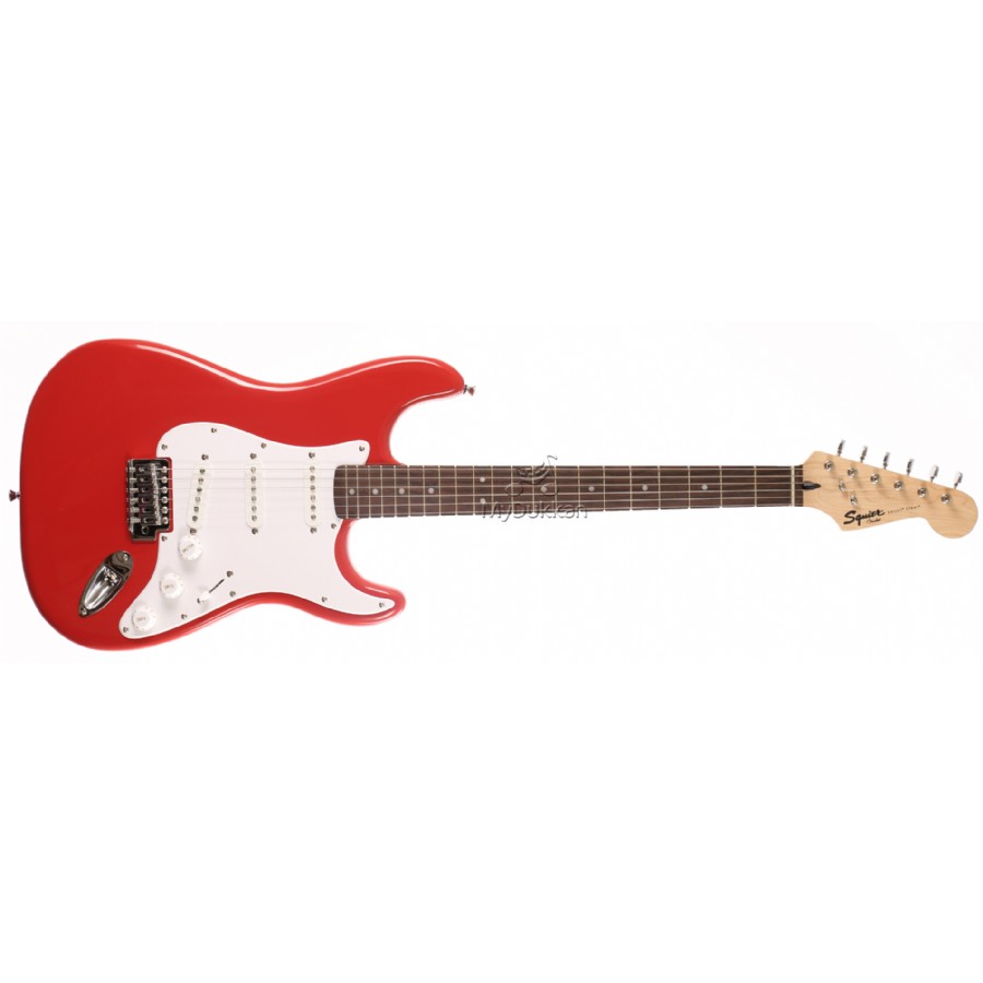 Squier Bullet Strat With Tremolo Fiesta Red Rosewood Elektro Gitar