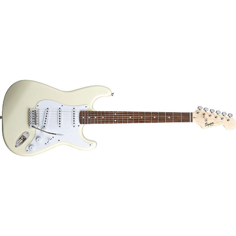 Squier Bullet Strat With Tremolo Arctic White Rosewood Elektro Gitar