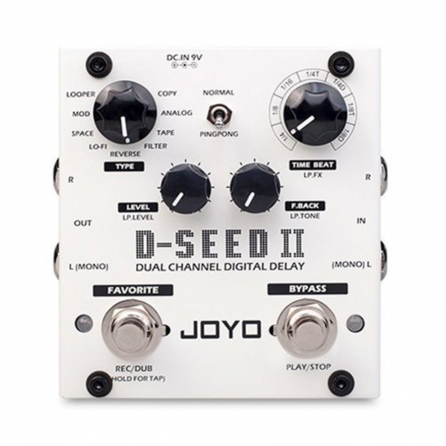 Joyo D-Seed II Dual Channel Digital Delay Delay & Looper Pedalı