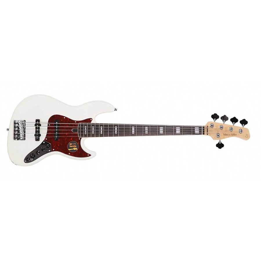 Marcus Miller By Sire V7 Alder 5 (2nd Gen) AWH - Arctic White Bas Gitar