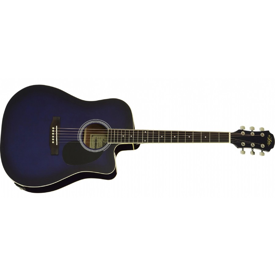 Aria AWN15CE Cutaway Blue Shade Elektro Akustik Gitar