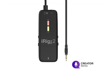 IK Multimedia iRig Pre 2 - iOS, Android ve DSLR kamera için XLR Mikrofon Preamp