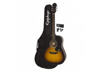 Epiphone FT-100 Player Pack Vintage Sunburst - Akustik Gitar Seti