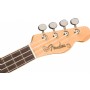 Fender Fullerton Tele Uke Black - Walnut Elektro Concert Ukulele