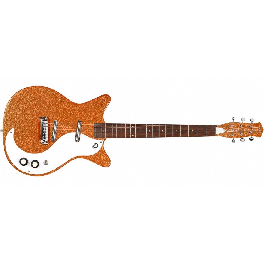 Danelectro 59M NOS Orange Metalflake Elektro Gitar