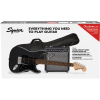 Squier Affinity Strat HSS LRL CFM Frontman 15G Set Charcoal Frost Metallic