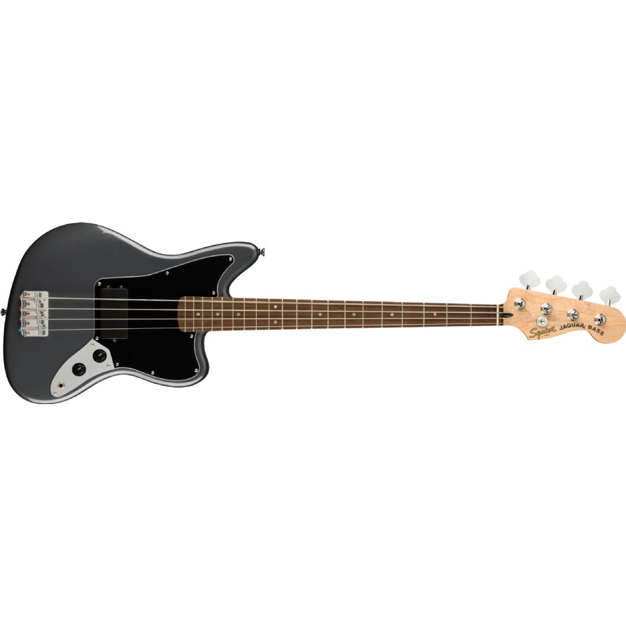 Squier Affinity Series Jaguar Bass H Charcoal Frost Metallic - Indian Laurel Bas Gitar