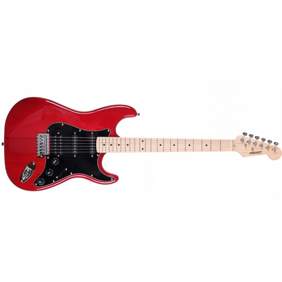 Madison MEG-3 TRD - Tranparent Red Elektro Gitar