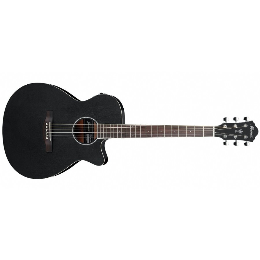 Ibanez AEG7MH WK - Weathered Black Open Pore Elektro Akustik Gitar