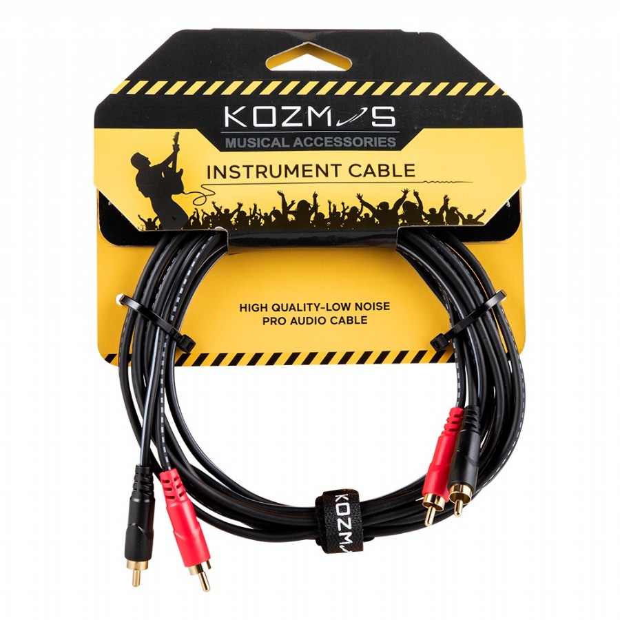 Kozmos KCL-244-3M 2xRCA (Erkek) - 2xRCA (Erkek)