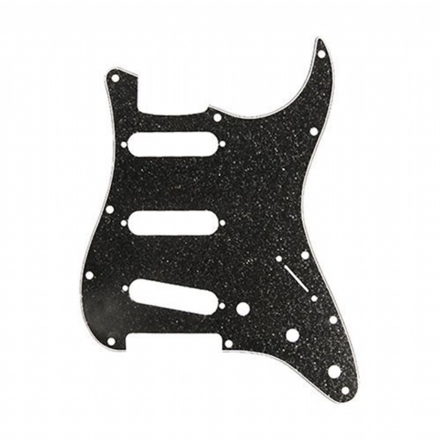 Dandrea DPPST Strat Tipi Pickguard Black Sparkle Pickguard