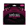 Ernie Ball P06224 Flat Ribbon Patch Cable Multi Pack 10lu Pedal Ara Kablosu
