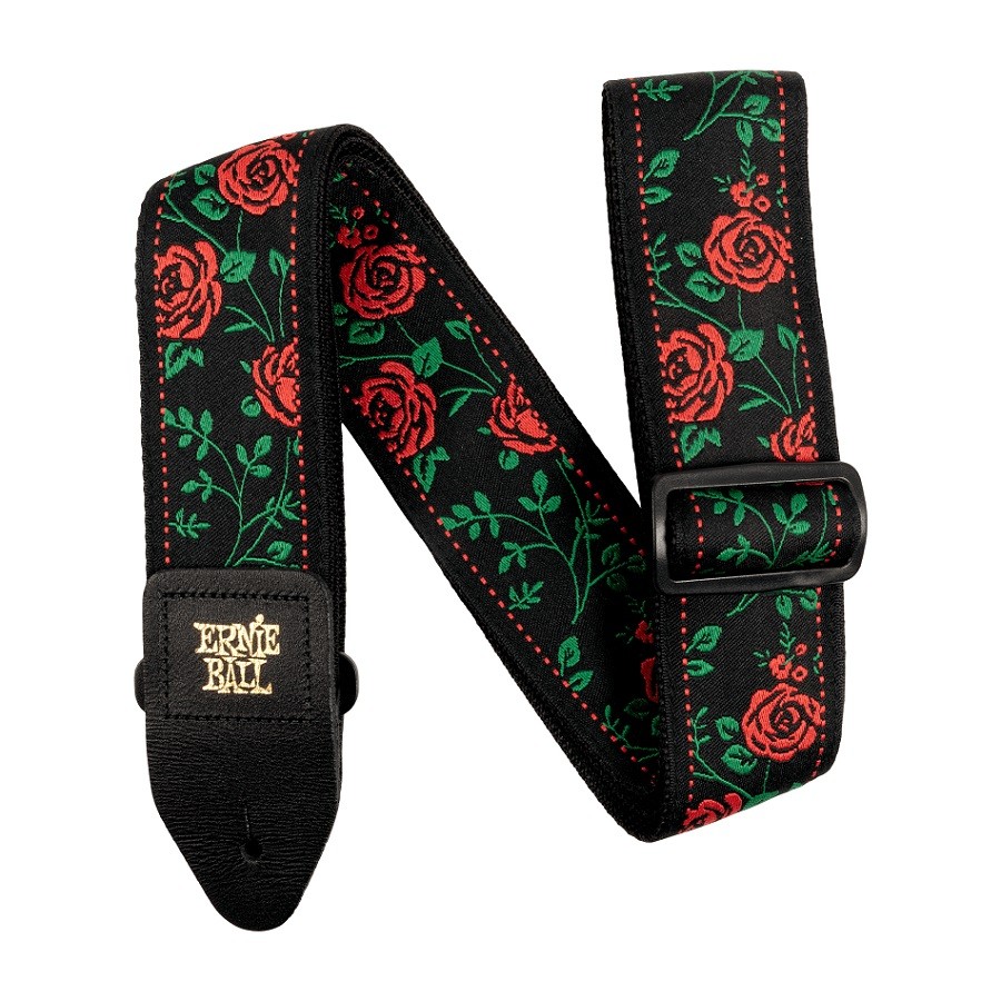 Ernie Ball P05318 Spanish Rose Jacquard Guitar Strap Gitar Askısı