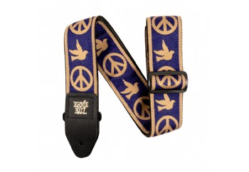 Ernie Ball Navy Blue and Beige Peace Love Dove Jacquard Strap P04699 - Gitar Askısı