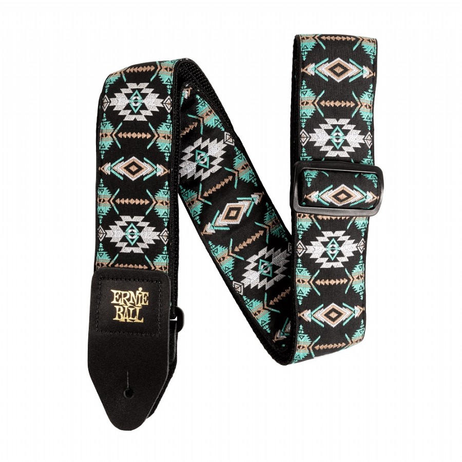 Ernie Ball Southwestern Turquoise Jacquard Strap P05325 Gitar Askısı