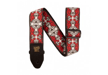 Ernie Ball Jacquard Strap - P04695 Red Trellis - Gitar Askısı